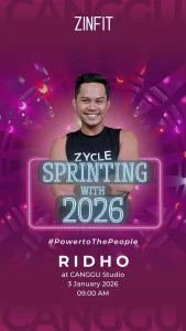 3.JAN BALI RIDHO ZYCLE + Pilates Indoor Cycling & Reformer