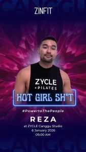 6.JAN BALI reza ZYCLE + Pilates Indoor Cycling & Reformer