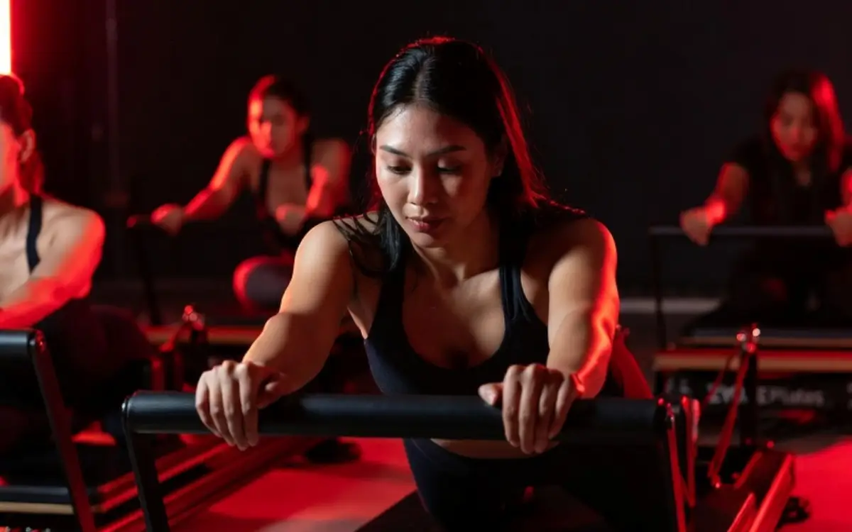 reformer red 3 ZYCLE + Pilates Indoor Cycling & Reformer